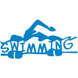 Swim Scrapbook 101 SWIMMING Laser Diecut 1pc - Scrapbook Kyandyland