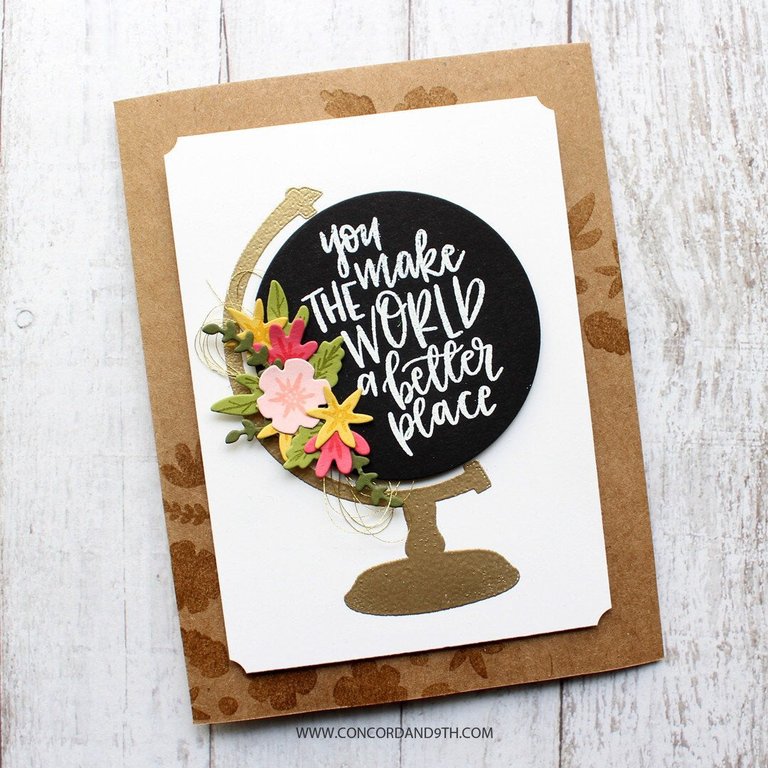 Concord & 9th GLOBE GREETINGS Stamp Set 32 pc. Scrapbooksrus