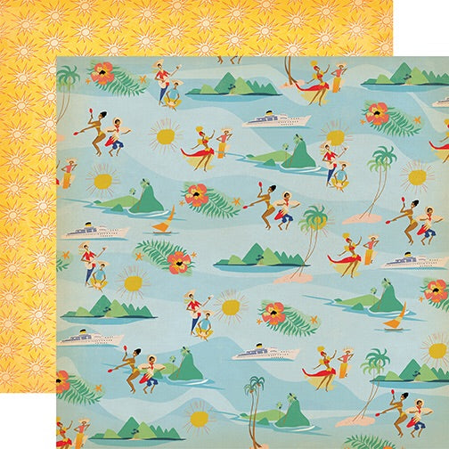 Carta Bella Let’s Cruise CARIBBEAN 12"x12" Scrapbook Paper Scrapbooksrus