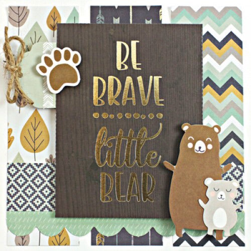 Kaisercraft Hide And Seek ADVENTURE 12X12 Foil Scrapbook Paper Scrapbooksrus