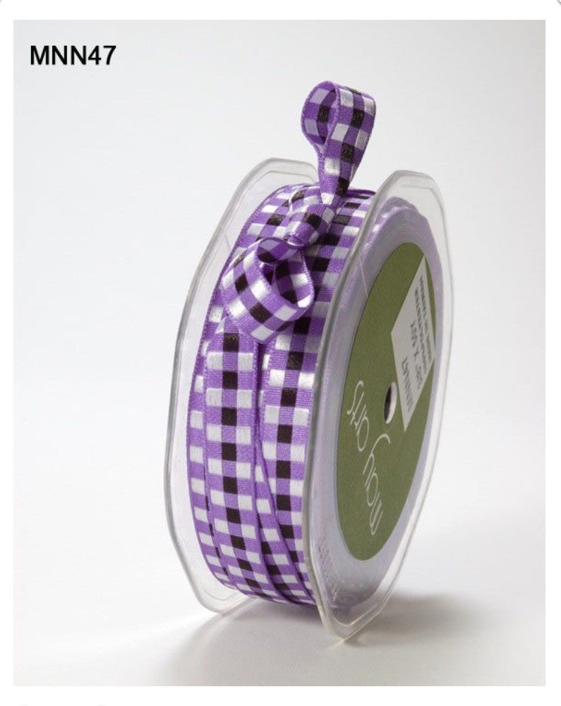 WOVEN CHECKERED RIBBON Check Trim 3/8" by 1 yard