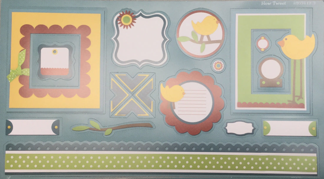 StoryTellers HOW TWEET DieCuts 2-1 6"X13" Scrapbooksrus