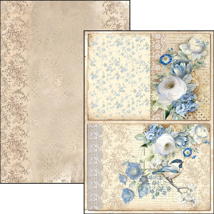 Ciao Bella BROCATTO ESTENSE A4 Paper Pad 9 sheets Scrapbooksrus