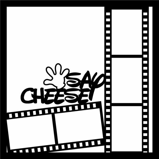 Page Frame SAY CHEESE 12"x12" Scrapbook Overlay