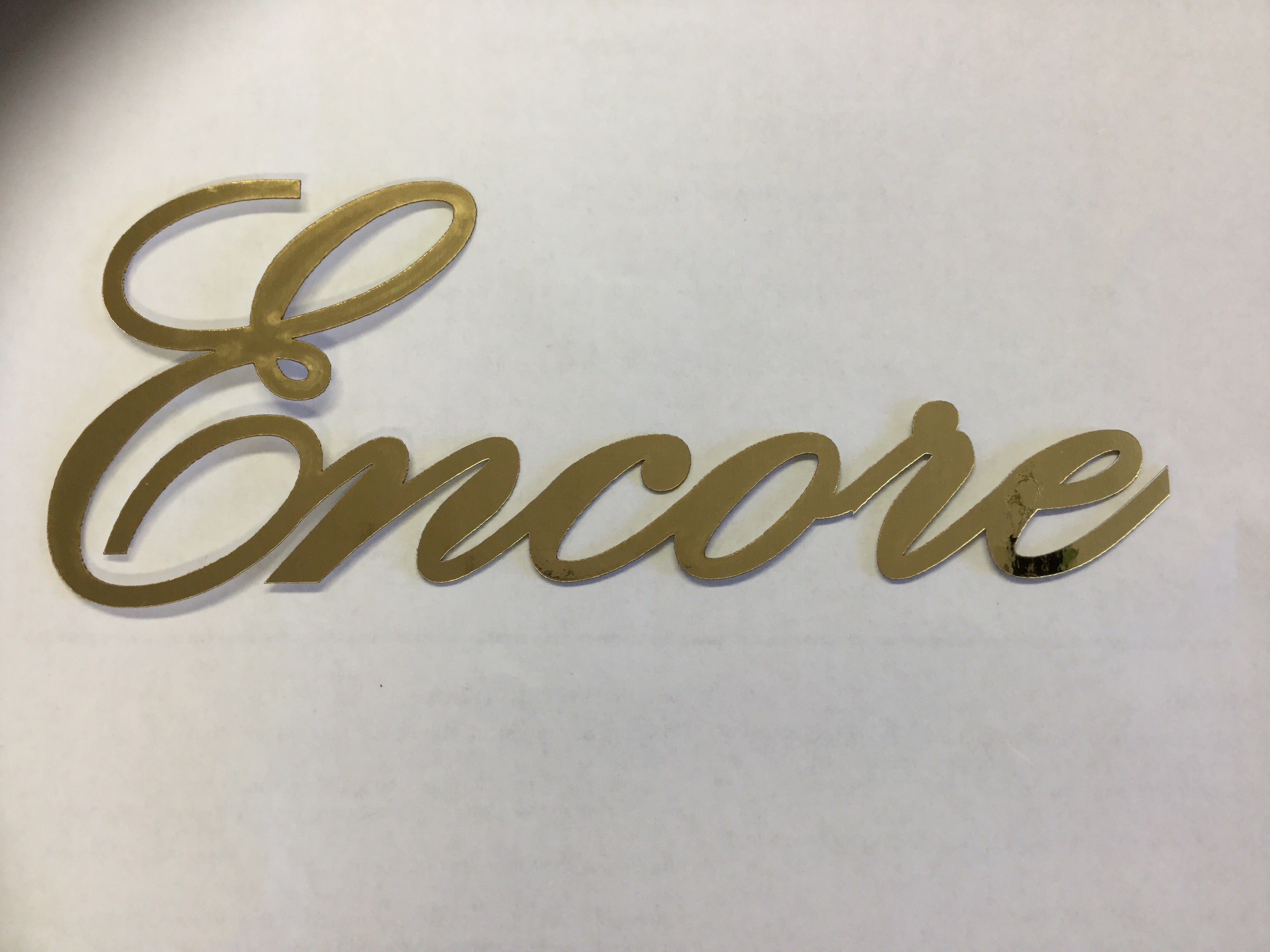 ENCORE METALLIC Laser Cuts 3"X7"