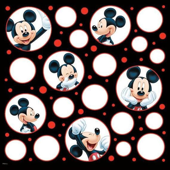 Disney MICKEY MOUSE POSES 12"x12" Scrapbook Paper Scrapbooksrus