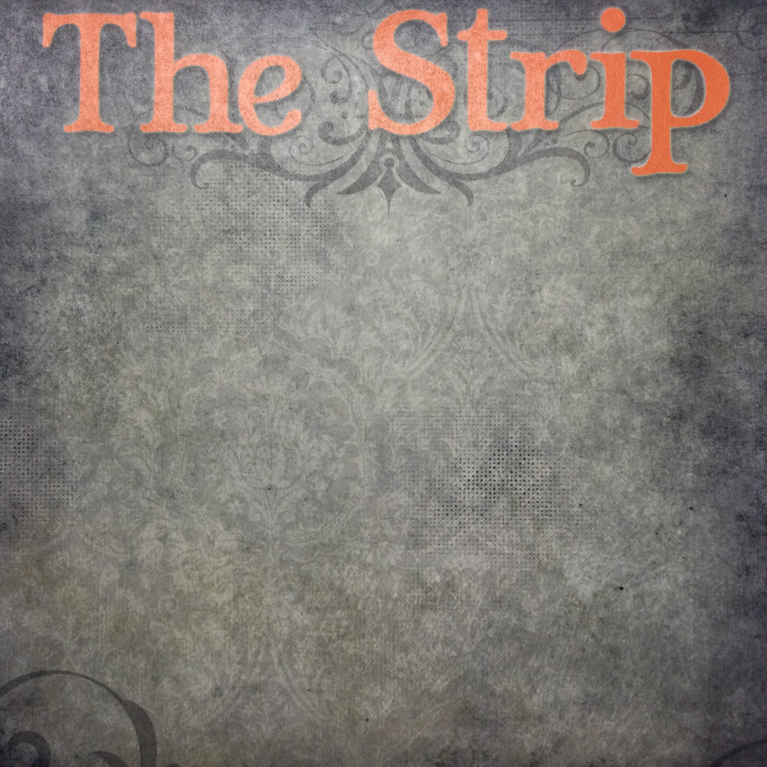 Old Antique THE STRIP 12"X12" Custom Travel Paper LV