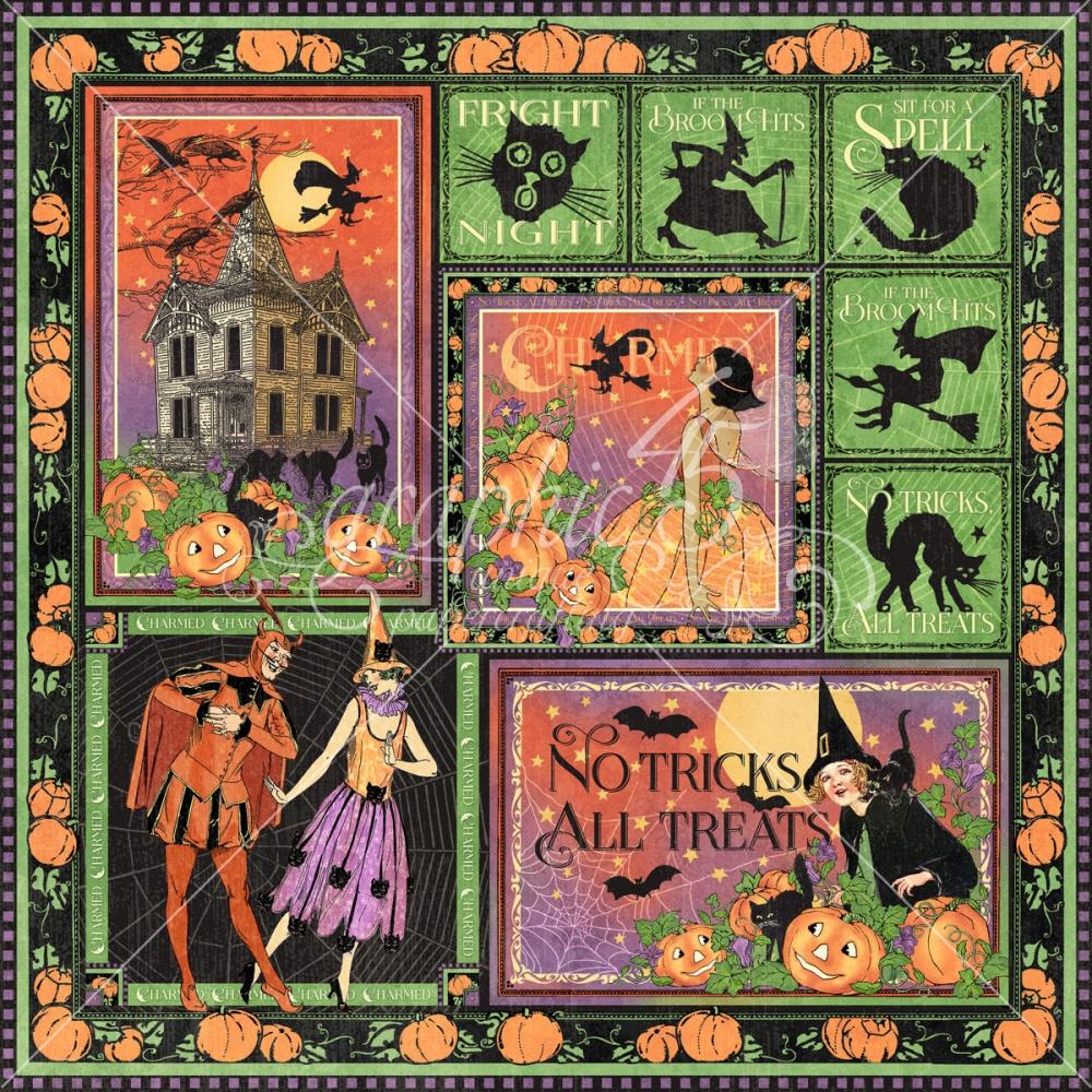Graphic 45 CHARMED 12X12 Scrapbook Collection Pack