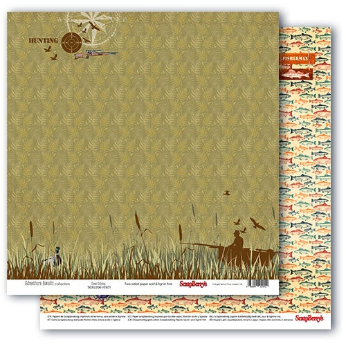 ScrapBerrys ADVENTURE AWAITS 12X12 Paper Pack 16pc Scrapbooksrus