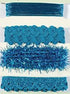 Petaloo Fancy Trims TEAL Scrapbooksrus