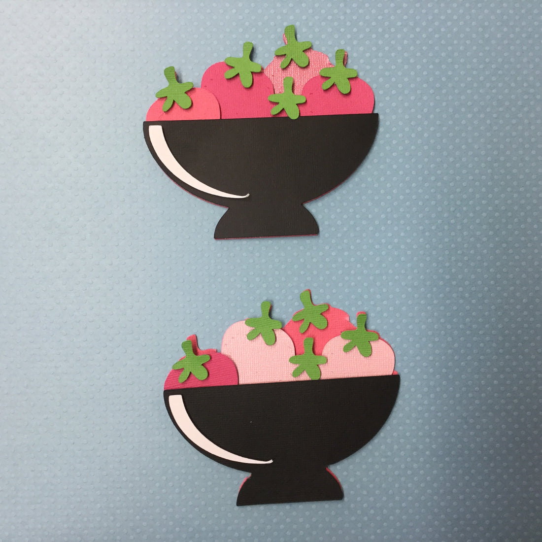 3D BOWL OF STRAWBERRIES Diecuts Scrapbooksrus
