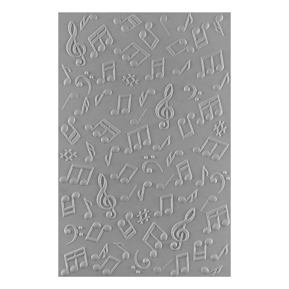 Spellbinders MUSICAL NOTES 3D Embossing Folder 5.5X8.5