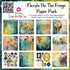 Scrapbooksrus FLORALS ON THE FRINGE PACK 12pc 12"X12" Scrapbook Paper