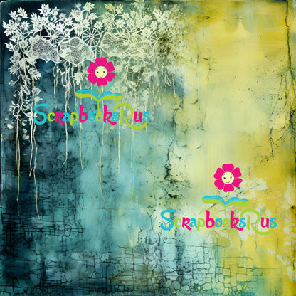 Scrapbooksrus FLORALS ON THE FRINGE PACK 12pc 12"X12" Scrapbook Paper