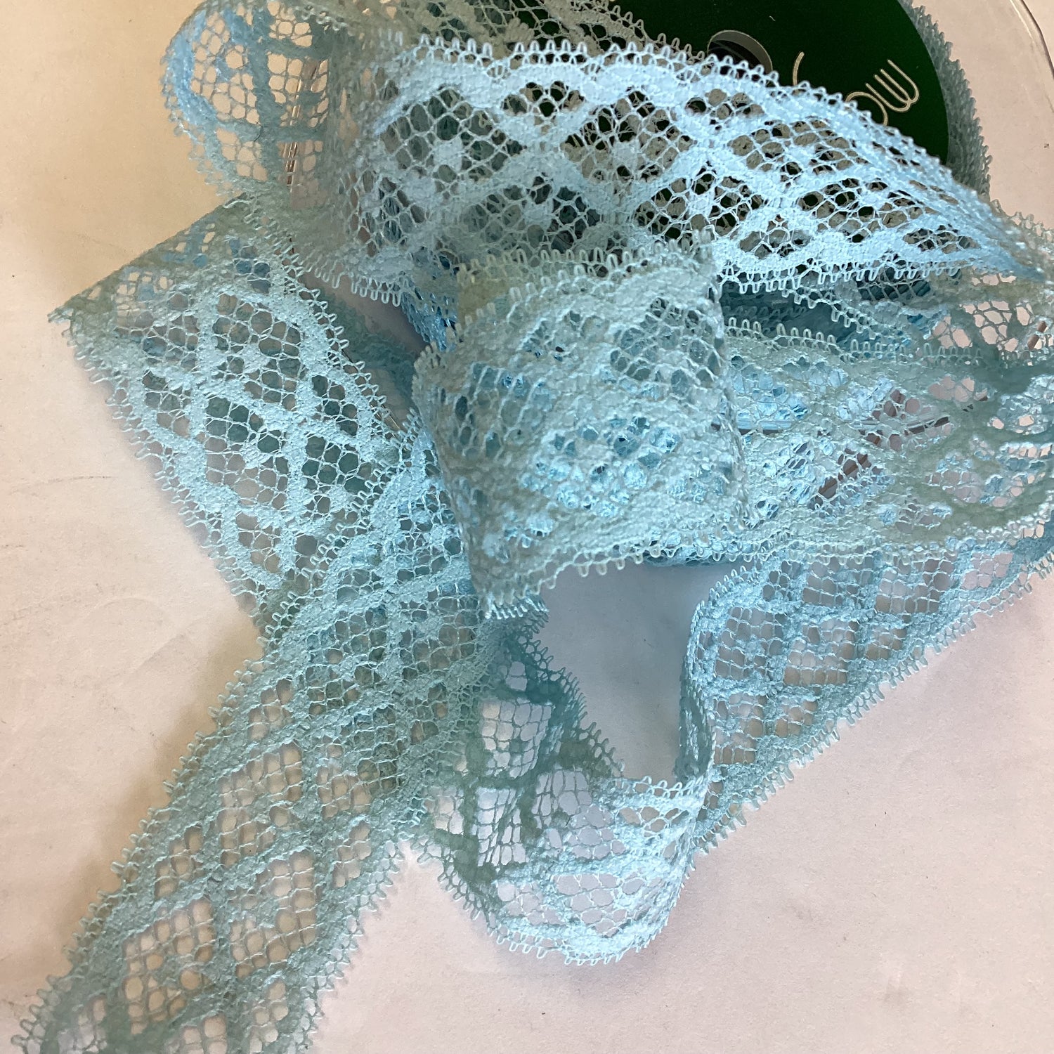 Scrapbooksrus Vintage COUNTRY BLUE LACE Ribbon Trim 1.25”X1yd