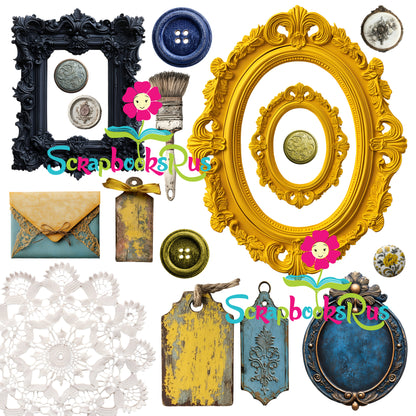 Scrapbooksrus FLORALS ON THE FRINGE PACK 12pc 12"X12" Scrapbook Paper