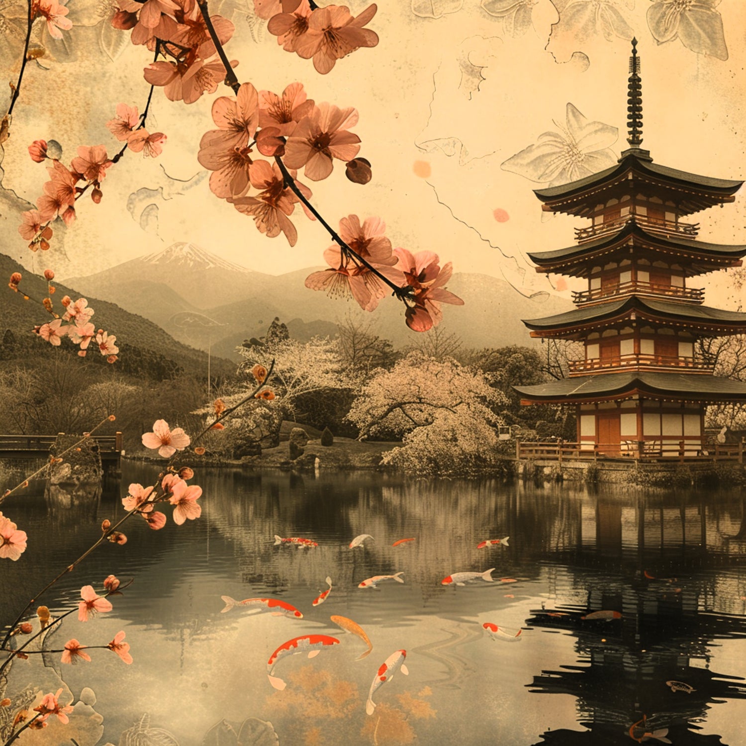 Scrapbooksrus WHISPERS OF OLD JAPAN PACK 12pc 12"X12" Scrapbook Paper