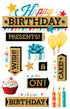 Paper House HAPPY BIRTHDAY 3D Stickers 12pc