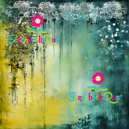 Scrapbooksrus FLORALS ON THE FRINGE PACK 12pc 12"X12" Scrapbook Paper