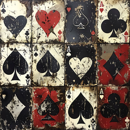 Scrapbooksrus POKER IN THE BASEMENT PACK 12pc 12&quot;X12&quot; Scrapbook Paper