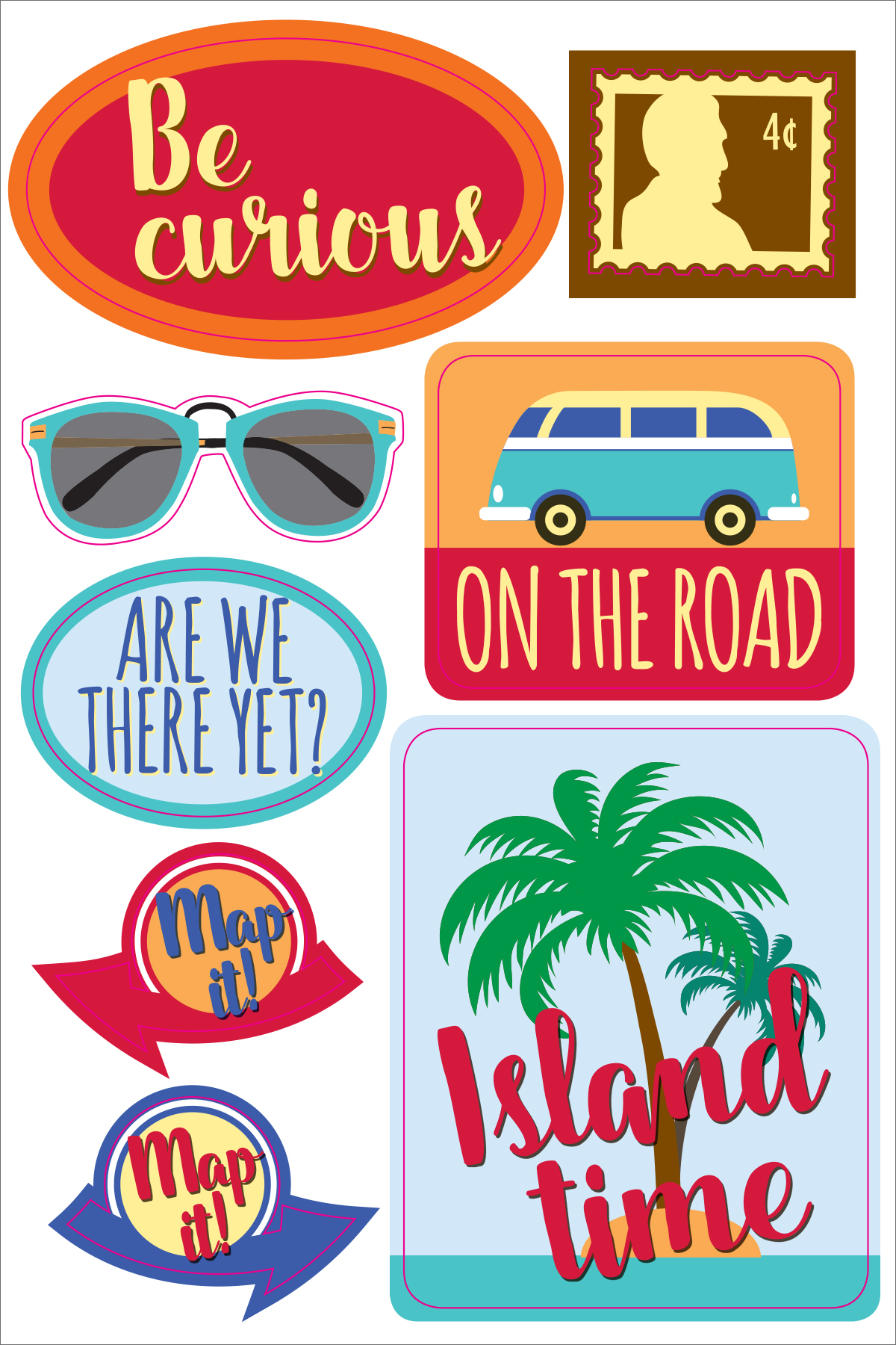 Peter Pauper Planner Stickers TRAVEL Essentials