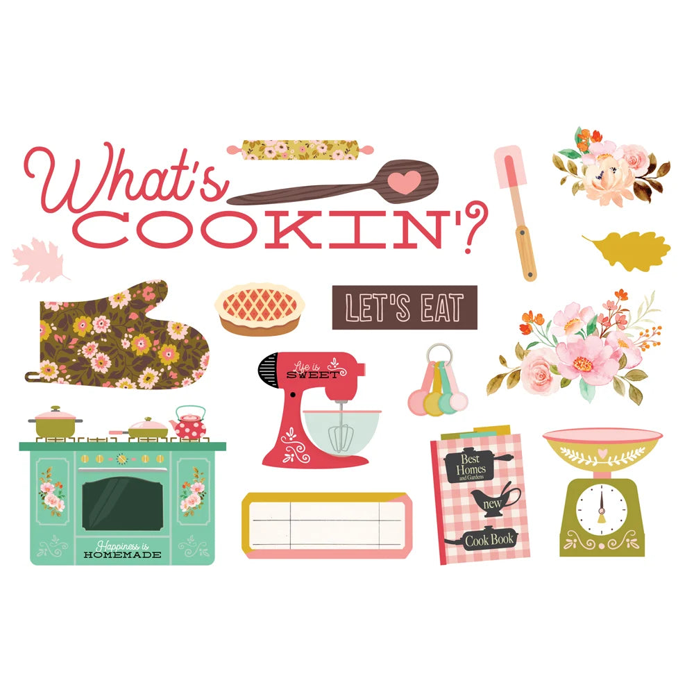 Simple Stories WHAT’S COOKIN’ Page Pieces 16pc