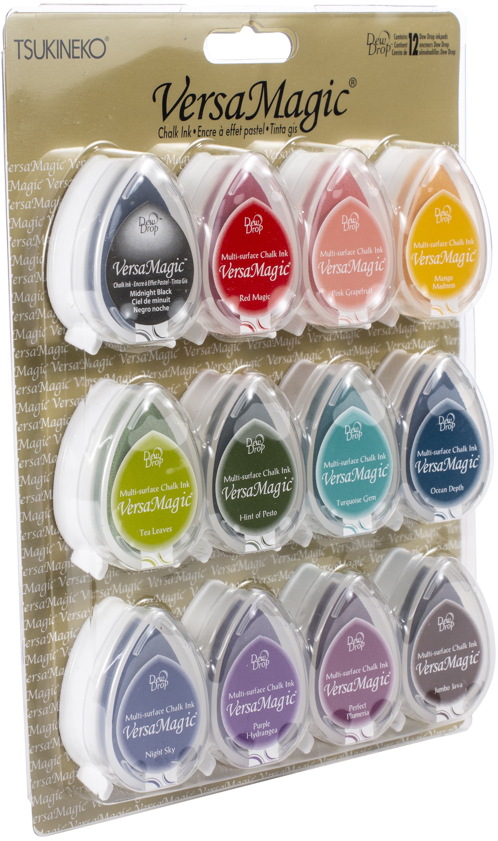 VersaMagic Dew Drop ASSORTED Chalk Ink Pads 12pc