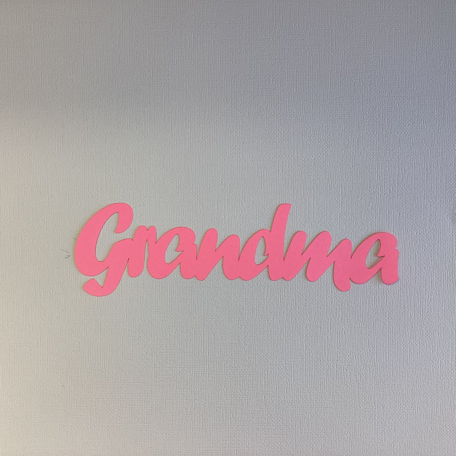 GRANDMA Title Laser Die Cut