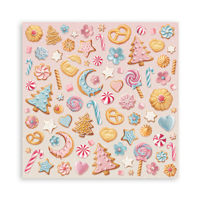 Stamperia Candy Christmas MAXI PAD 12&quot;X12&quot; Scrapbook Paper Pack