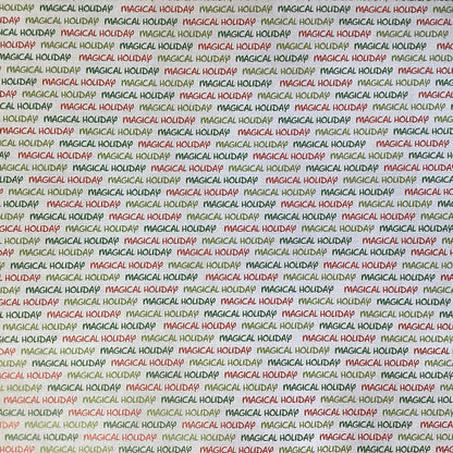 Scrapbook Customs MAGICAL HOLIDAY RED SNOWFLAKES 12"X12" Scrapbook Paper