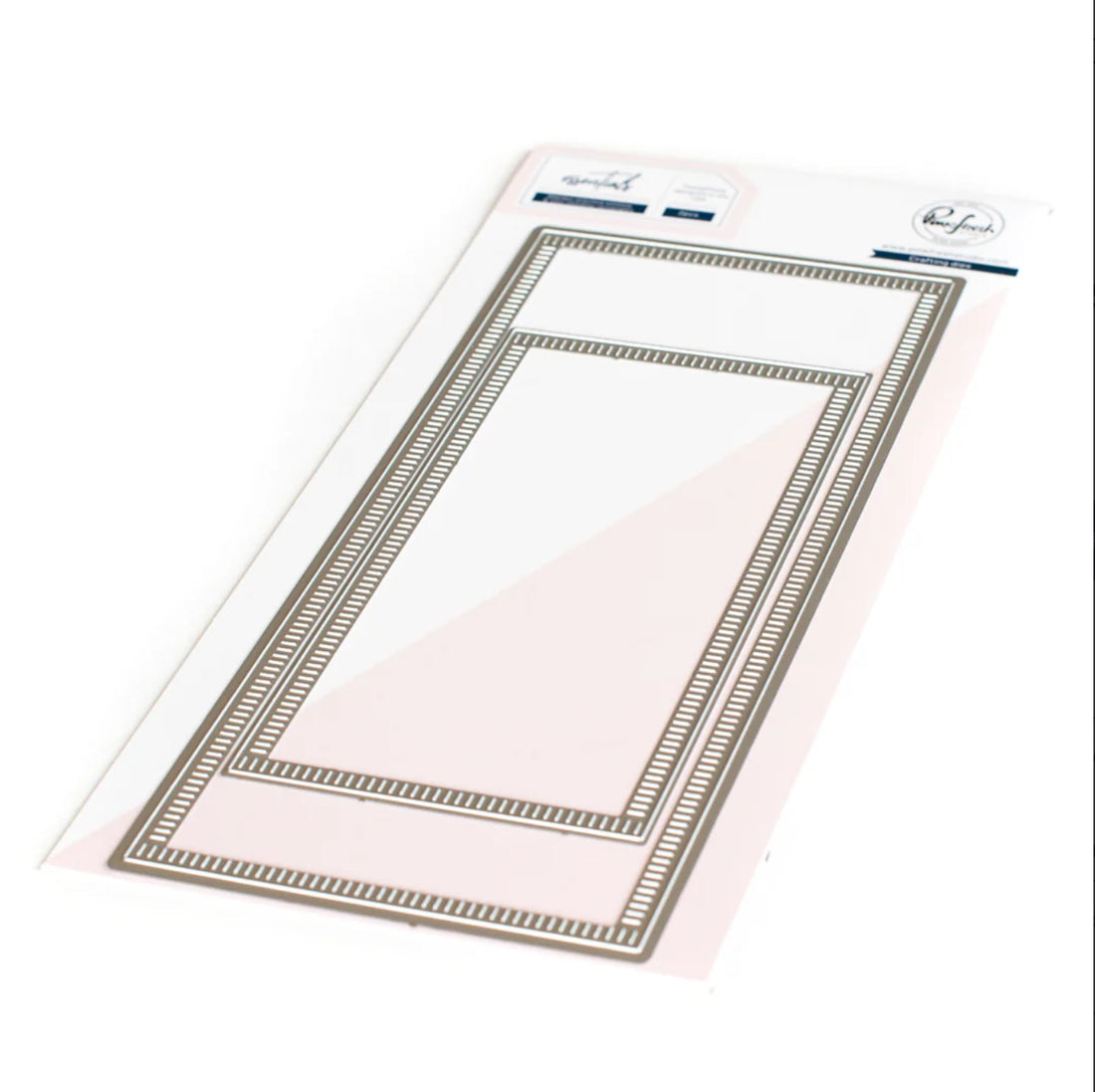 Pinkfresh Studio BLANKET STITCHED SLIMLINE RECTANGLES Essentials Crafting Dies 2pc