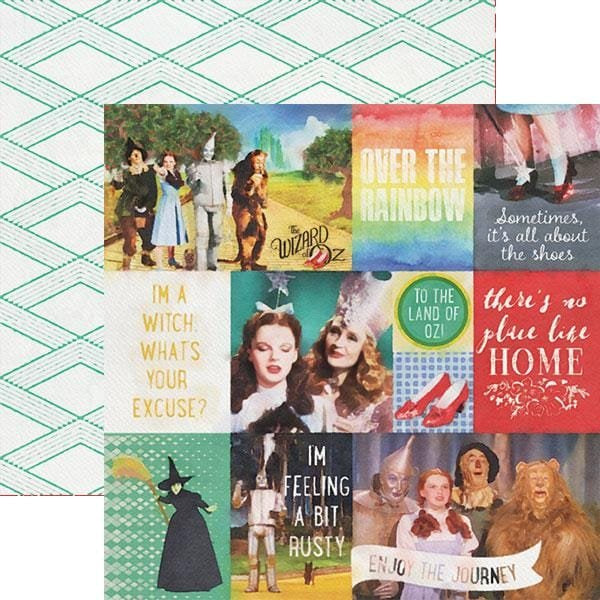 Paper House The Wizard Of Oz ENJOY THE JOURNEY 12"X12" Scrapbook Paper Pack