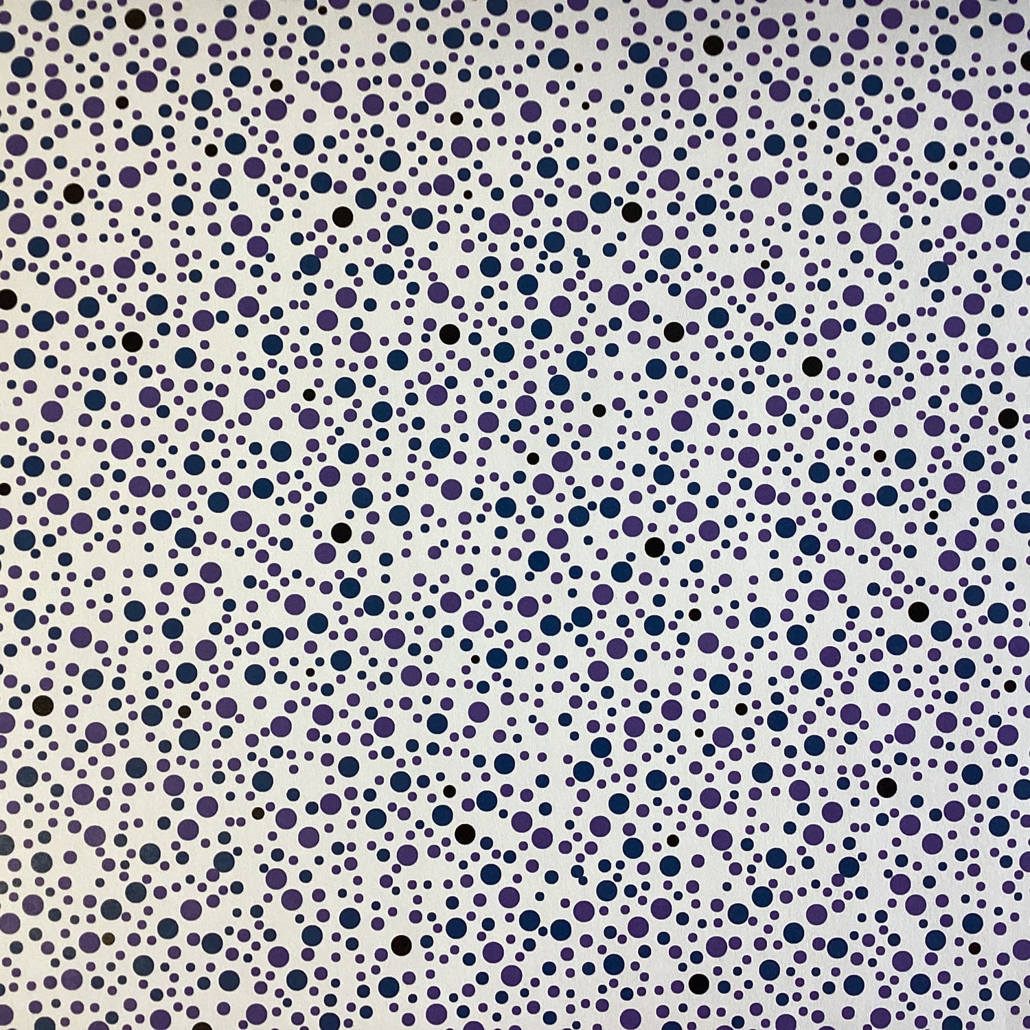 Scrapbook Customs Retro Dots PURPLE &amp; BLUE 12”X12” Paper