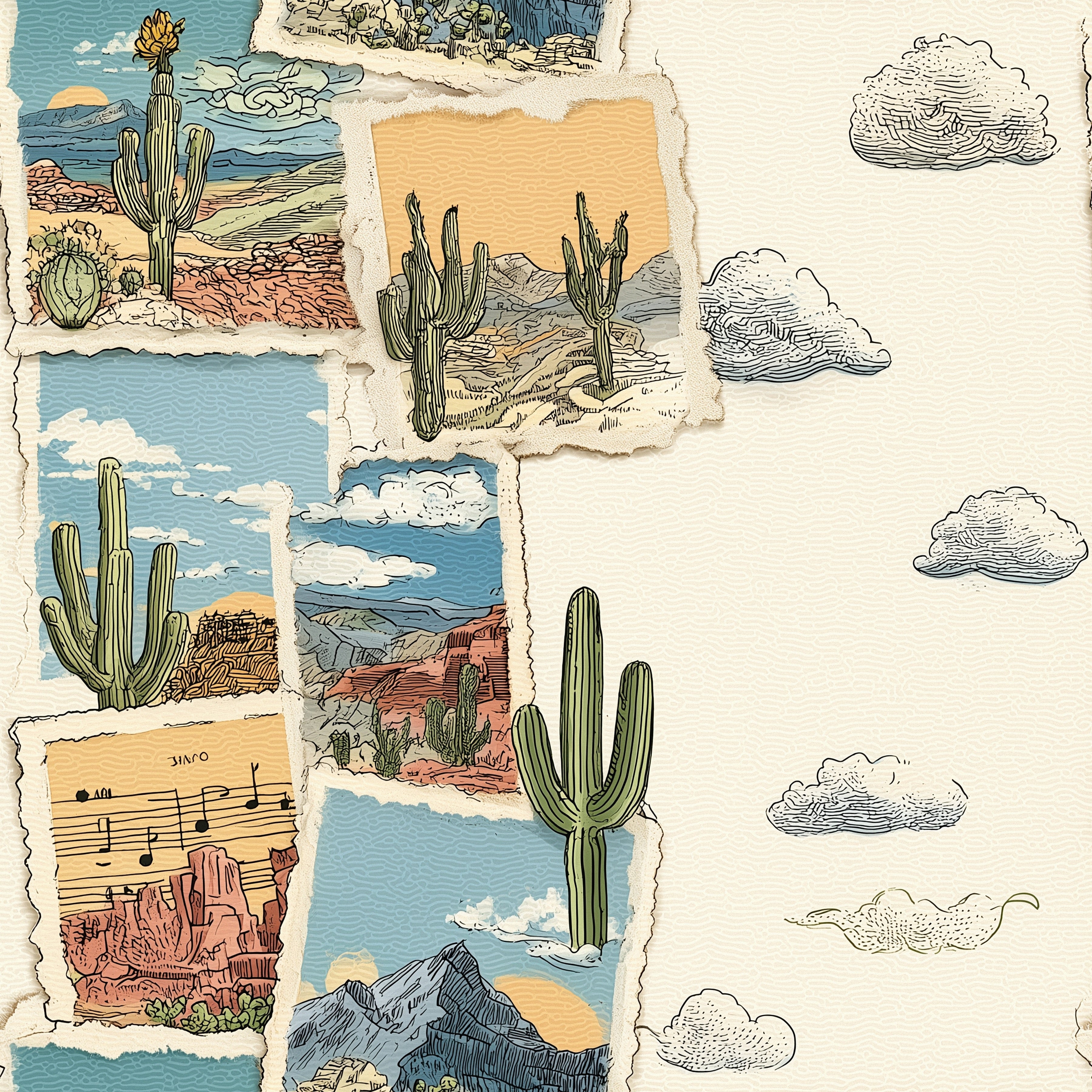Scrapbooksrus VINTAGE ROAD TRIP 12pc 12"X12" Scrapbook Paper Pack