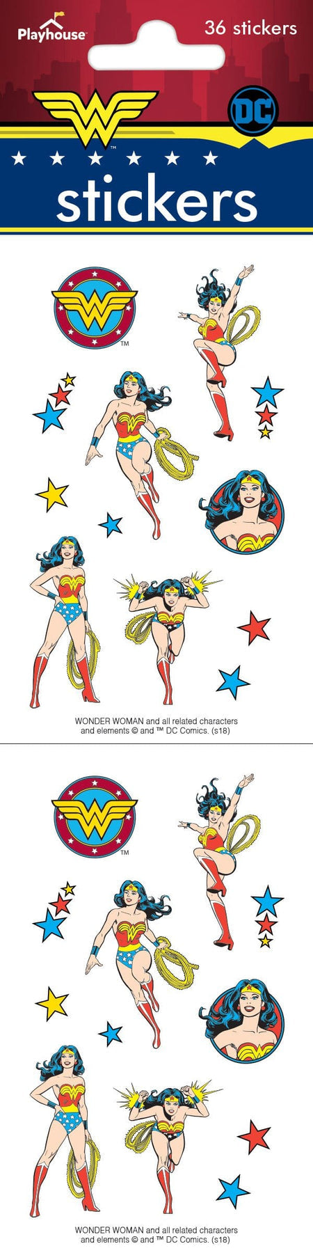 Paper House WONDER WOMAN MINI Stickers 36pc