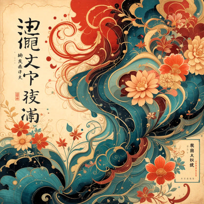 Scrapbooksrus WHISPERS OF OLD JAPAN PACK 12pc 12"X12" Scrapbook Paper