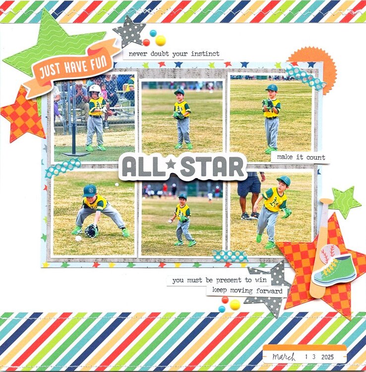 Pebbles COOL BOY 12”X12” Paper Pad 24 Sheets