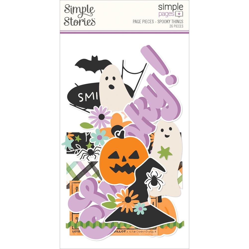 Simple Stories SPOOKY THINGS PAGE PIECES Diecuts 26pc