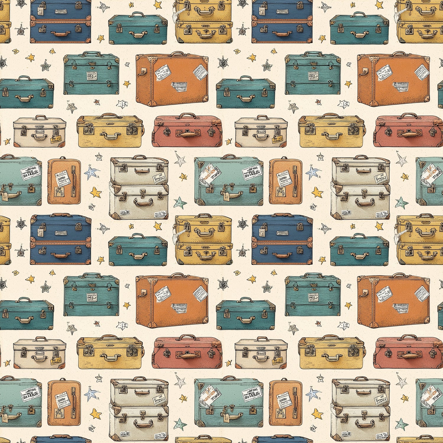 Scrapbooksrus VINTAGE ROAD TRIP 12pc 12"X12" Scrapbook Paper Pack