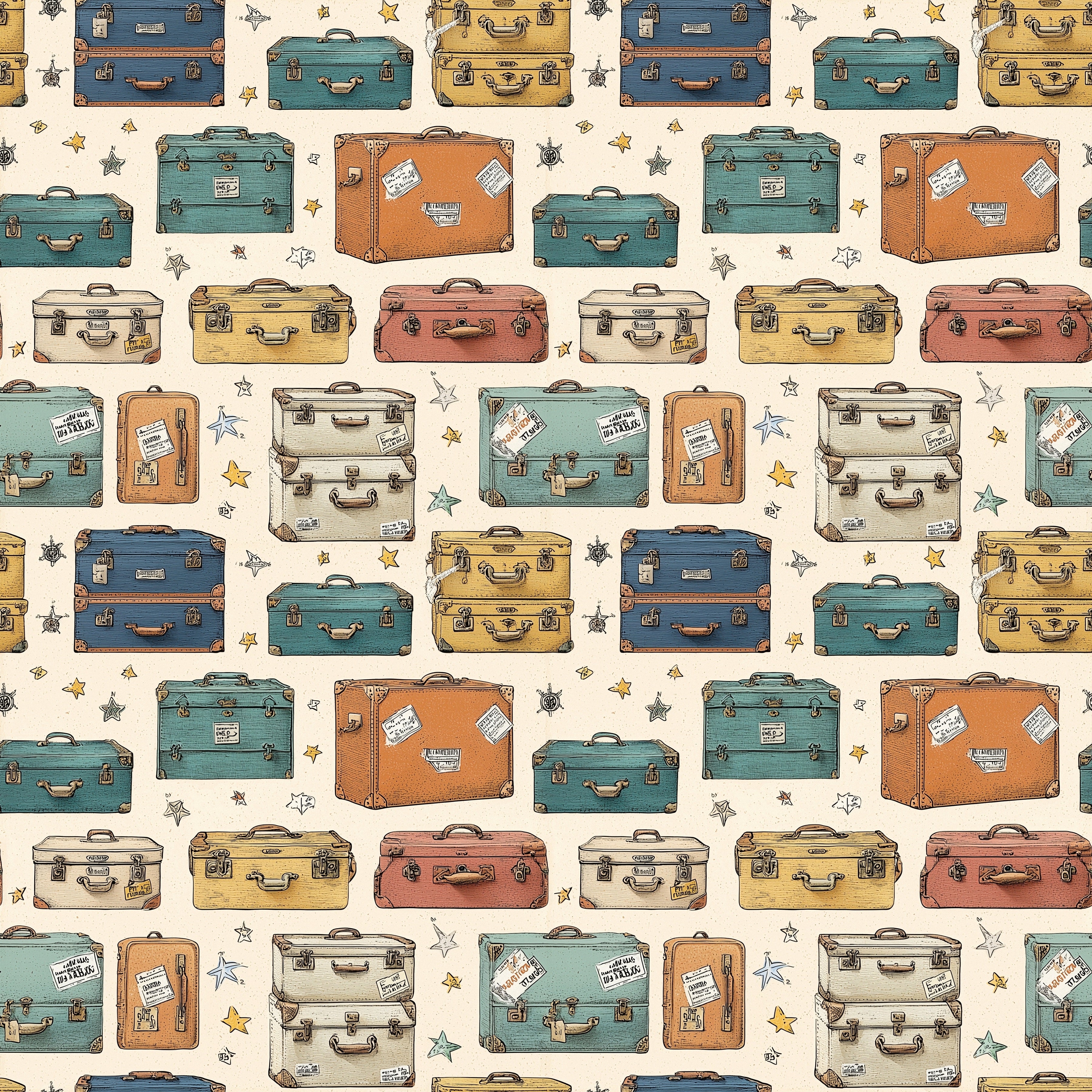 Scrapbooksrus VINTAGE ROAD TRIP 12pc 12"X12" Scrapbook Paper Pack