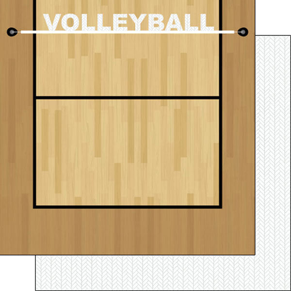 Scrapbook Customs VOLLEYBALL ADDICT KIT 12&quot;X12&quot; Paper 6pc