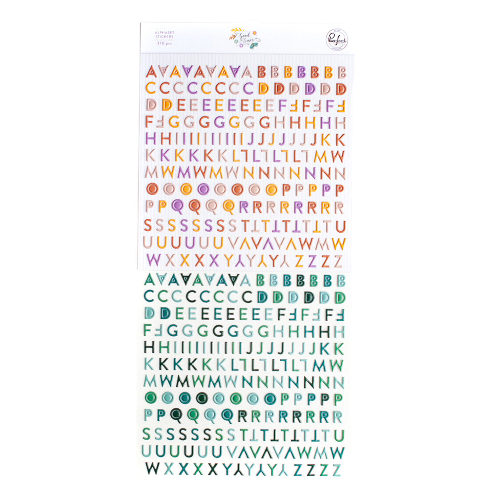 Pinkfresh Studio GOODTIMES ALPHABET STICKERS 370pc