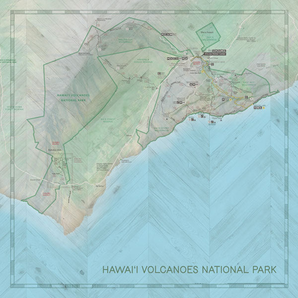 Scrapbook Customs NATIONAL PARK MAP AND WORDS 12&quot;X12&quot; Scrapbook Paper