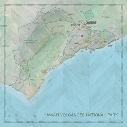 Scrapbook Customs NATIONAL PARK MAP AND WORDS 12&quot;X12&quot; Scrapbook Paper