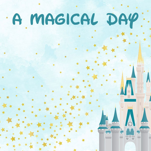 MAGICAL DAY CASTLE 12"X12" Scrapbook Paper