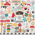 Echo Park FARMHOUSE KITCHEN ELEMENT STICKERS 12”X12” Sheet