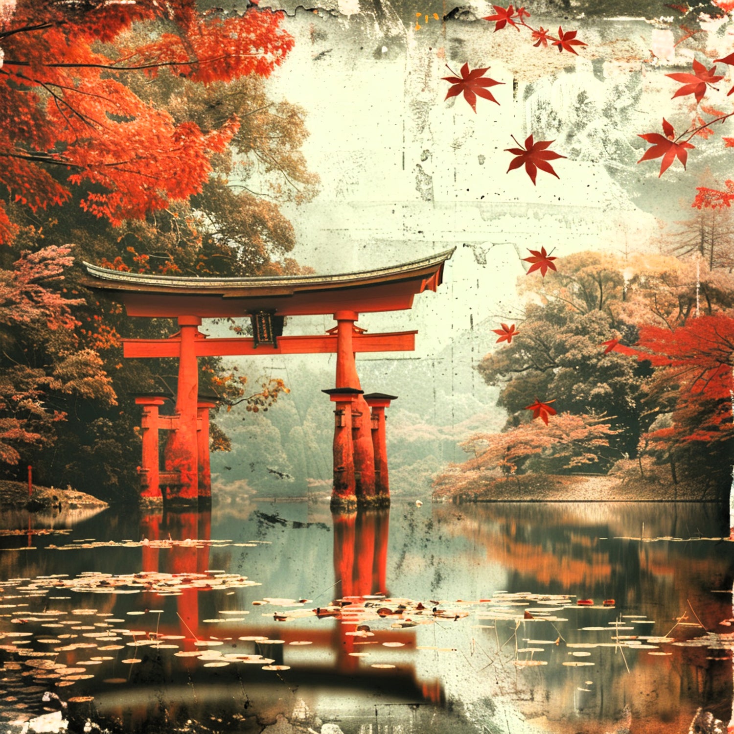 Scrapbooksrus WHISPERS OF OLD JAPAN PACK 12pc 12"X12" Scrapbook Paper