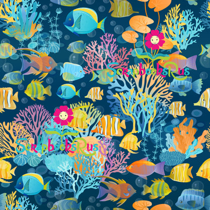 Scrapbooksrus AT THE AQUARIUM PACK 12pc 12"X12" Scrapbook Paper