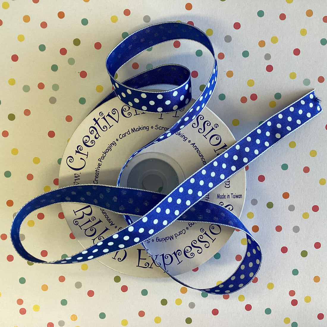 Creative 1/2" POLKA DOT RIBBON Trim 1 yard yd