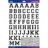 Sticko BLACK VARSITY LARGE Alphabet Stickers 167pc